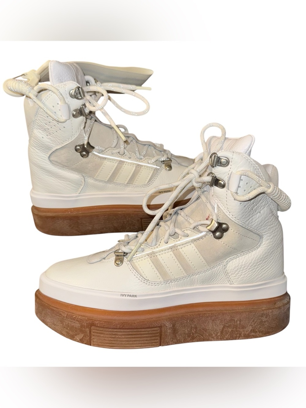 Adidas x Ivy Park Super Sleek Boots – Icy White | Size 7